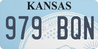 KS license plate 979BQN