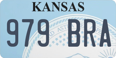 KS license plate 979BRA