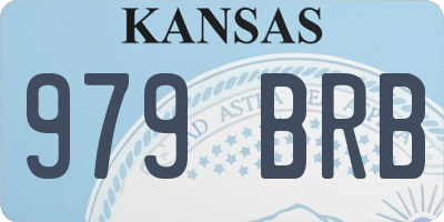 KS license plate 979BRB