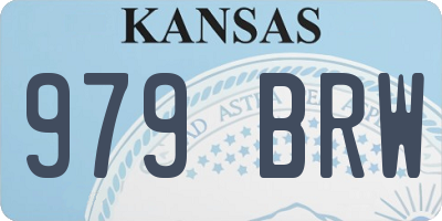 KS license plate 979BRW