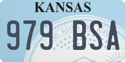 KS license plate 979BSA