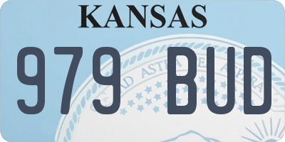 KS license plate 979BUD