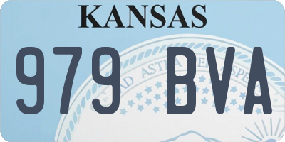 KS license plate 979BVA