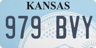 KS license plate 979BVY
