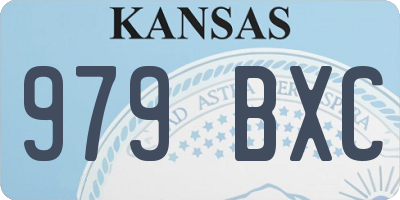 KS license plate 979BXC