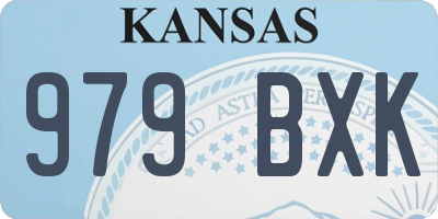KS license plate 979BXK