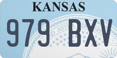 KS license plate 979BXV