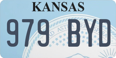 KS license plate 979BYD