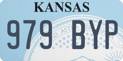 KS license plate 979BYP