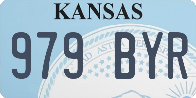KS license plate 979BYR