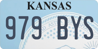 KS license plate 979BYS