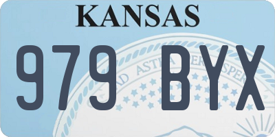 KS license plate 979BYX