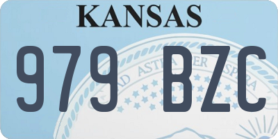 KS license plate 979BZC