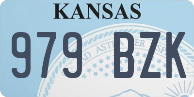 KS license plate 979BZK