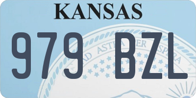 KS license plate 979BZL