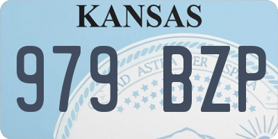 KS license plate 979BZP