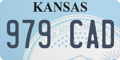 KS license plate 979CAD