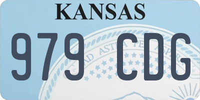 KS license plate 979CDG
