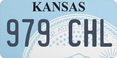KS license plate 979CHL