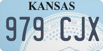 KS license plate 979CJX