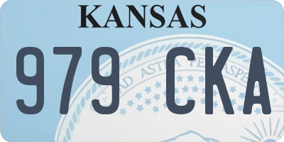 KS license plate 979CKA