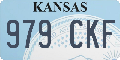 KS license plate 979CKF