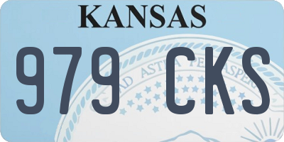 KS license plate 979CKS