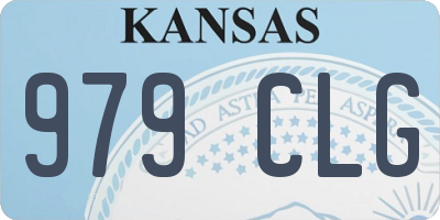 KS license plate 979CLG
