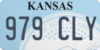 KS license plate 979CLY