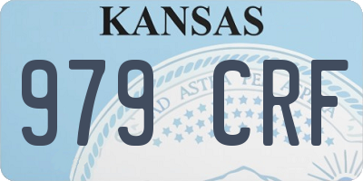KS license plate 979CRF