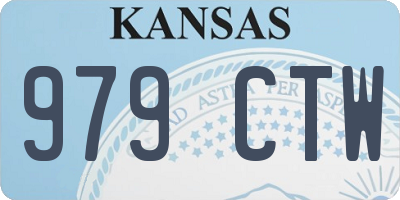 KS license plate 979CTW