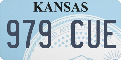 KS license plate 979CUE
