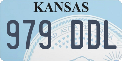 KS license plate 979DDL
