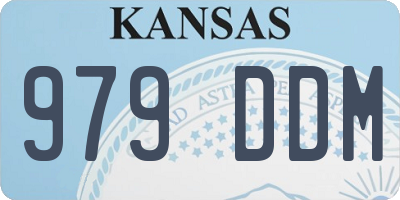 KS license plate 979DDM