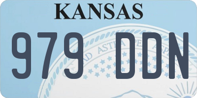 KS license plate 979DDN