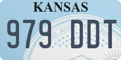 KS license plate 979DDT