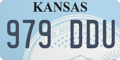 KS license plate 979DDU