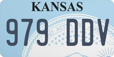 KS license plate 979DDV