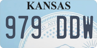 KS license plate 979DDW