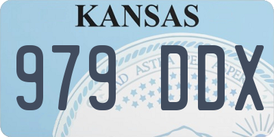 KS license plate 979DDX