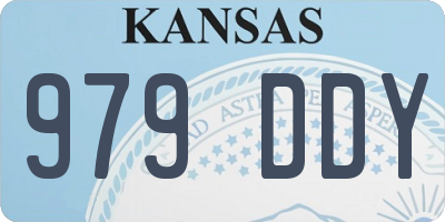 KS license plate 979DDY