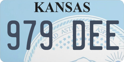 KS license plate 979DEE