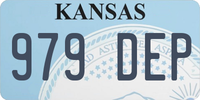 KS license plate 979DEP