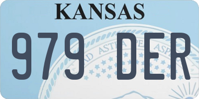 KS license plate 979DER