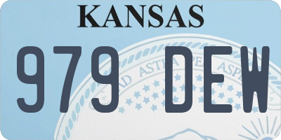 KS license plate 979DEW