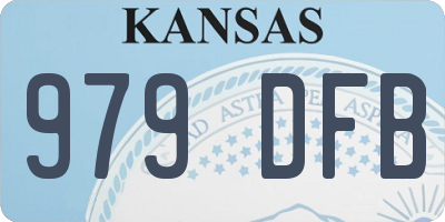 KS license plate 979DFB