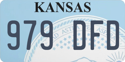 KS license plate 979DFD