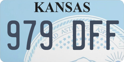 KS license plate 979DFF
