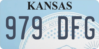 KS license plate 979DFG