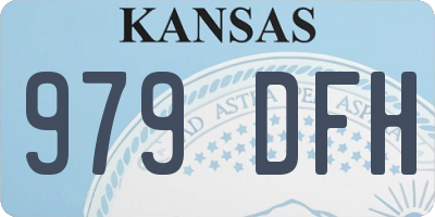 KS license plate 979DFH
